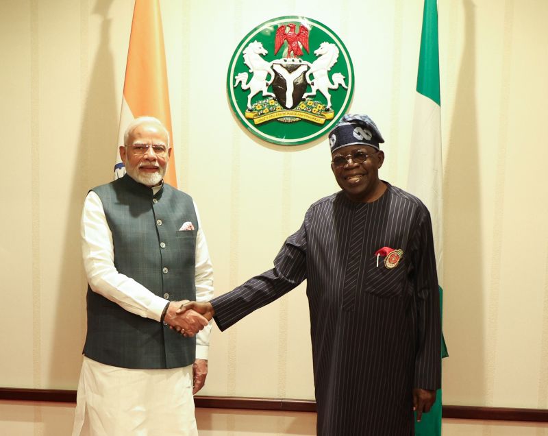 Narendra Modi, President Bola Ahmed Tinubu discuss ways to further strengthen strategic partnership between India, Nigeria