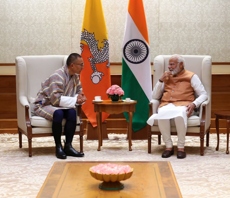 PM Modi holds talks with his Bhutanese counterpart Dasho Tshering Tobgay
