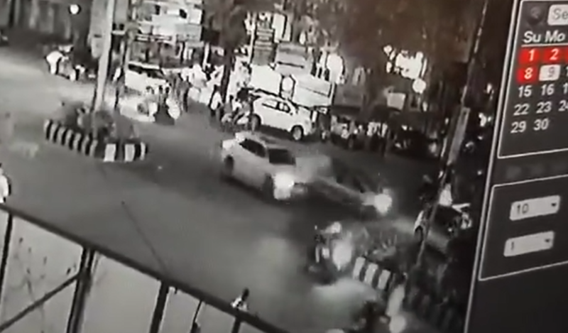 CCTV captures Audi owned by Maharashtra BJP chief's son ramming several vehicles in Nagpur, 2 arrested