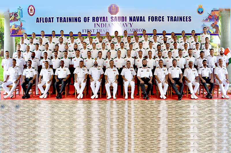 Royal Saudi Naval Forces trainees complete Afloat Training Course at First Training Squadron of Indian Navy