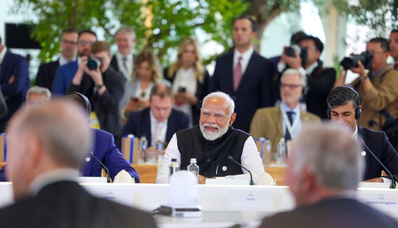 PM Modi calls for end of tech monopoly at G7 meet, says Global South bearing brunt of world tensions