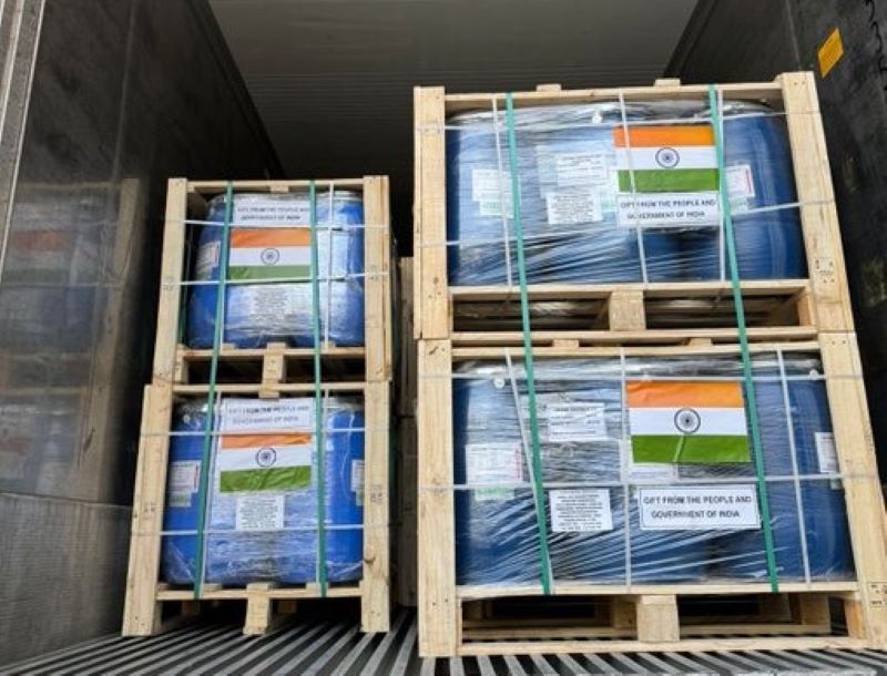 Humanitarian Assistance: India sends consignment of 90 tonnes of nine Made In India Active Pharmaceutical Ingredients to Cuba