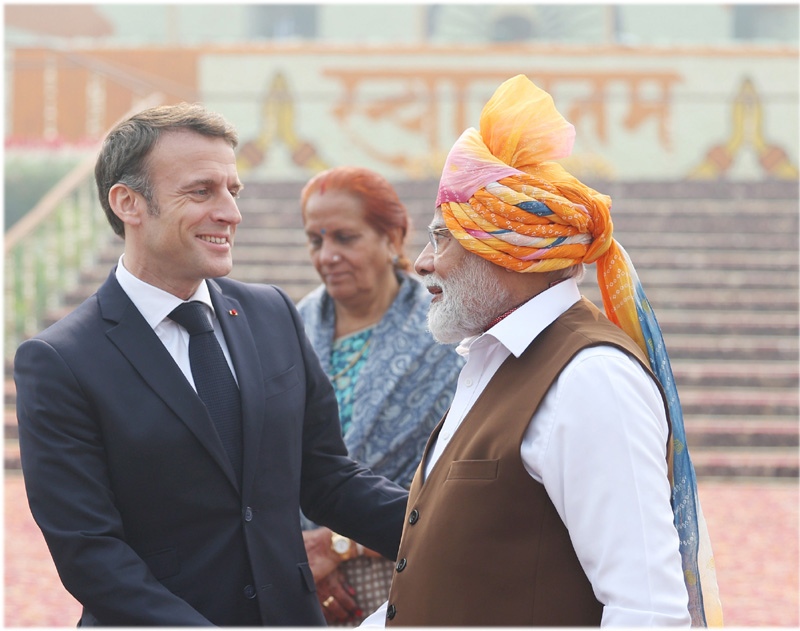French President Emmanuel Macron says 30,000 Indian students to be welcomed by 2030