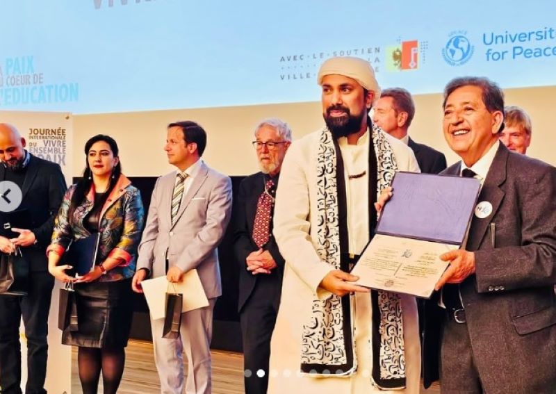 Geneva: Haji Syed Salman Chishty named Ambassador for the International Day of Living Together in Peace