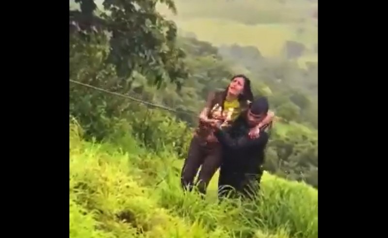 Pune woman falls into 100ft deep gorge while taking selfie; her rescue video goes viral