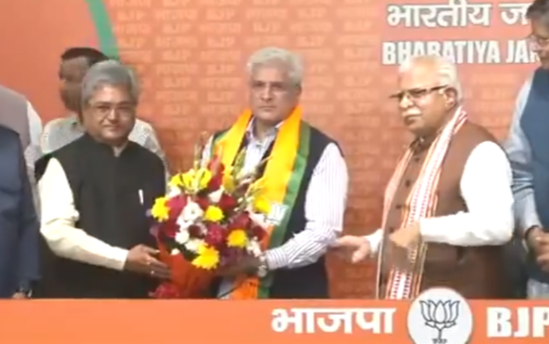 Former Delhi minister Kailash Gahlot joins BJP a day after quitting AAP