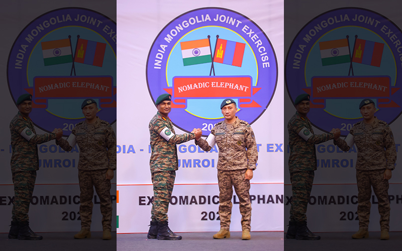 India-Mongolia Joint military exercise Nomadic Elephant begins in Meghalaya