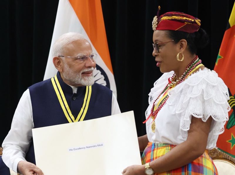 PM Modi bestowed Dominica's highest award at India-CARICOM Summit