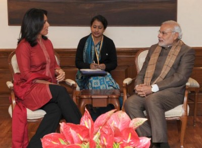 Tulsi Gabbard of U.S. Congress  meets PM Modi