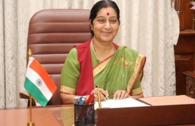 Sushma Swaraj to visit South Korea