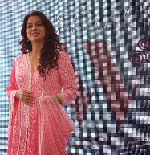Juhi bats for women's health at opening of specialty hospital for women