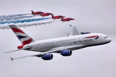 British Airways plane catches fire, several hurt
