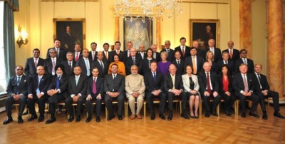 Narendra Modi, David Cameron attend CEO Forum