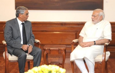 Former PM of Nepal Sher Bahadur Deuba calls on PM Narendra Modi 