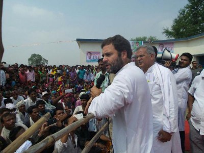 Rahul Gandhi holds padyatra for tribals in Chhattisgarh