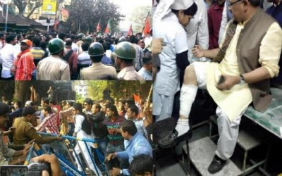 West Bengal: BJP leader Siddharth Nath Singh injured during law violation