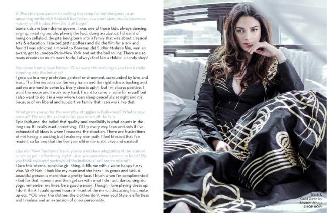 Aditi Rao Hydari features  in Perniaâ€™s Pop-Up Shop e-magazine