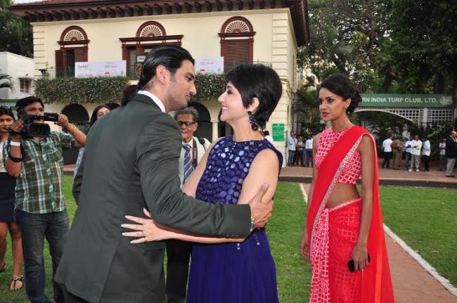 Detective Byomkesh Bakshy team attends the derby 