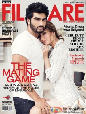 Arjun and Kareena sizzle on the Filmfare cover