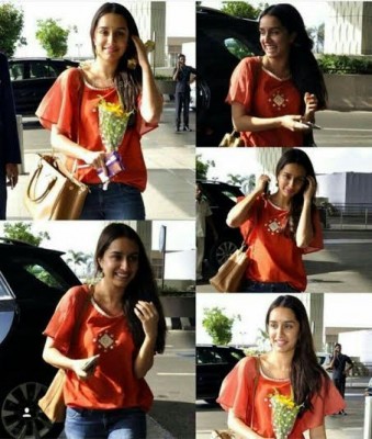 Shraddha sports her own design