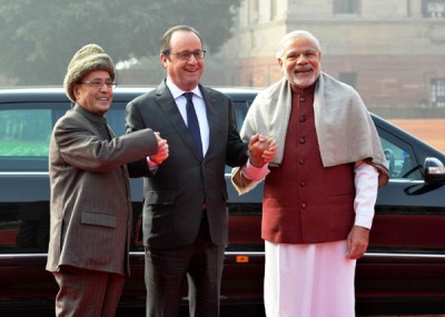 Republic Day parade in capital held amid pomp and colour as French President witnesses