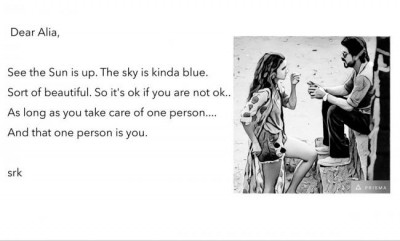 Shah Rukh Khan unveils first look from his movie with Alia 'Dear Zindagi'