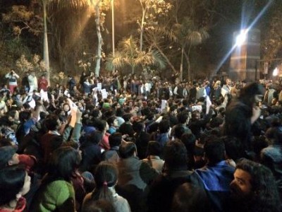 Anti-India slogan: JNU on the boil, police cracks down on campus