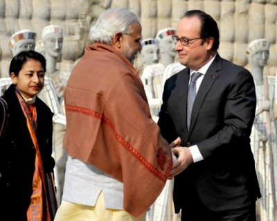 Modi, Francois Hollande to the Museum in Chandigarh