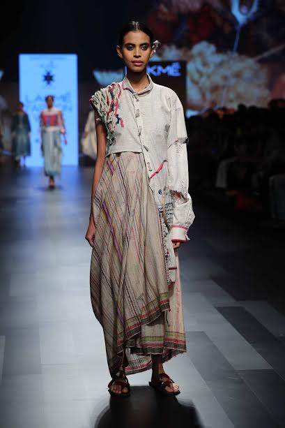 LFW: Models walk the ramp for designer Chaman Siju