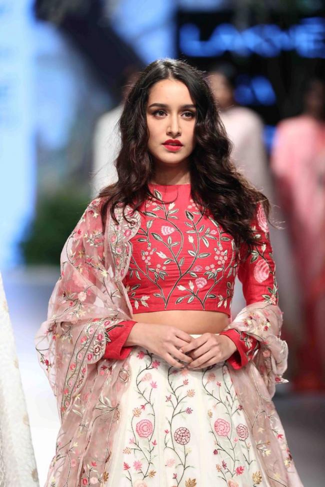 Shraddha Kapoor walks the ramp for Rahul Mishra In Lakme Fashion Week