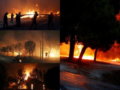 Greece wildfires: At least 74 killed, PM Tsipras declares three-day mourning