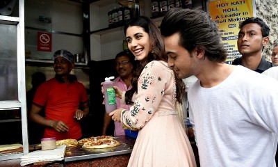 Salman Khan's brother-in-law Aayush promotes Loveratri along with debutant actress Warina Hussain