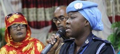 UN police officer recognized for protecting vulnerable Somali women from abuse