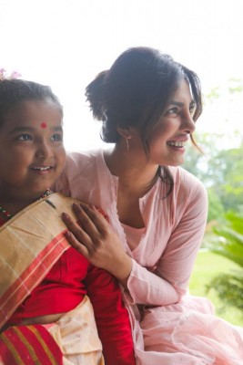 Priyanka Chopra learns to wear 'Mekhela Sador' in Assam from  Lil Radha  