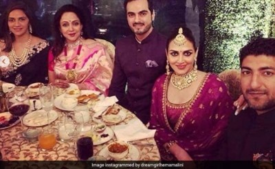 Hema Malini shares family photo from Isha Ambani's wedding