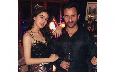 Sara Ali Khan poses with dad Saif Ali Khan, image goes viral