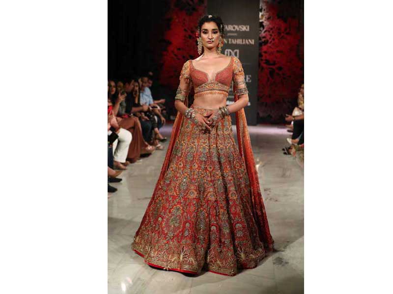 Models walk the ramp for Tarun Tahiliani's show