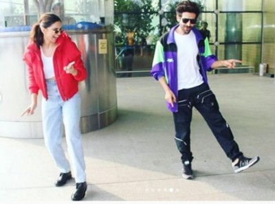 Mumbai Airport: Deepika Padukone takes Dheeme Dheeme challenge, video goes viral 