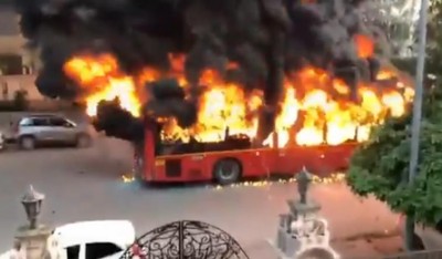Anti-CAA agitations hit Delhi: Protesters set buses on fire; police use tear gas