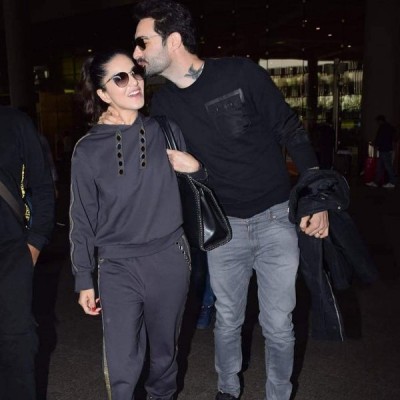 Sunny Leone shares a cute image with her husband on social media 