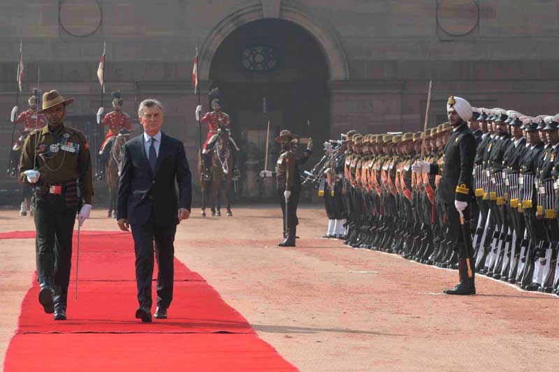Argentine President Mauricio Macri visits India
