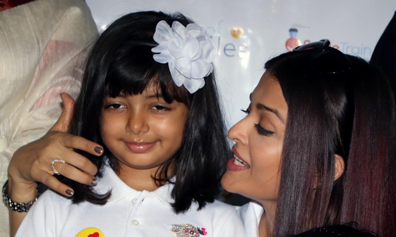File photos of Aishwarya Rai and daughter Aradhya