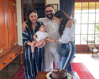 Picture perfect: Sara Ali Khan poses with Saif, Kareena and Jehangir Ali Khan in latest Instagram image