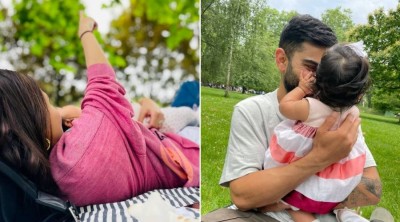 Anushka Sharma, Virat Kohli share pictures of their 6-month-old daughter Vamika