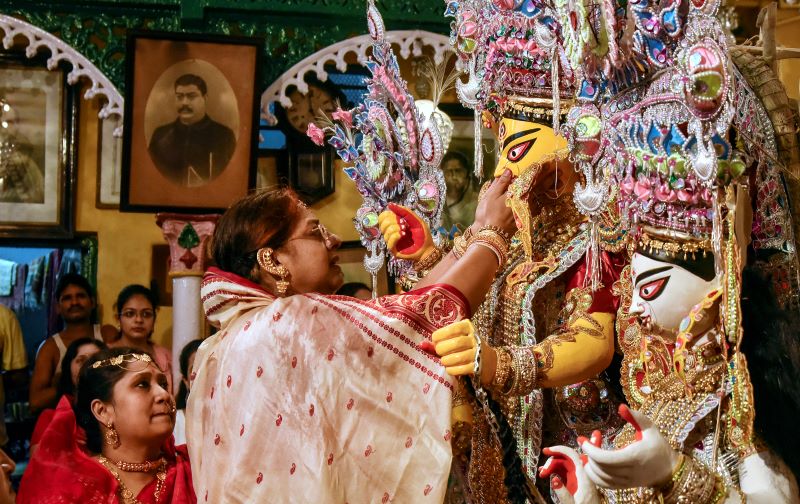 Adieu Maa Durga: Glimpses of idol immersion in Kolkata