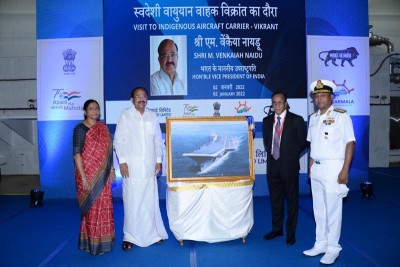 Vice President Venkaiah Naidu visits Vikrant