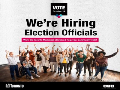 Canada: Toronto encourages residents to apply for thousands of temporary job vacancies in municipal election