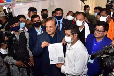 Assam CM Himanta Biswa Sarma launches vaccination drive for ages 15-18 years