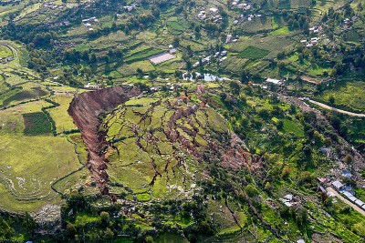 Ministers, officials take stock damages in landslides in Dima Hasao