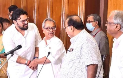 Babul Supriyo takes oath as TMC MLA in Bengal Assembly